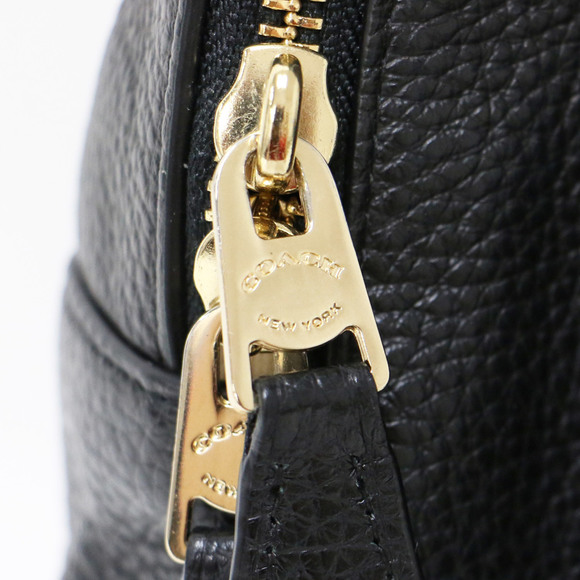 COACH bag, black, leather, backpack, grained genuine ladies - Picture 9 of 9